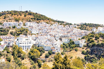 Fototapeta na wymiar White houses in Casares village, Andalusia