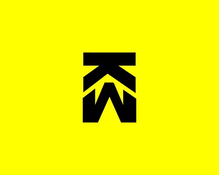 WK KW letter logo design vector template