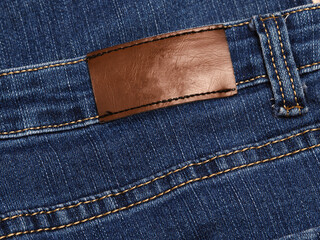 jeans denim fabric with seams pockets and rivets