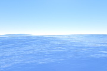 3D rendering sky and sea