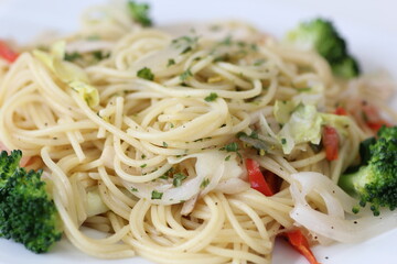 塩味のパスタ