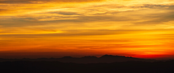 Sunset in Thailand for background