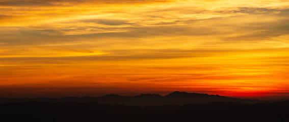 Sunset in Thailand for background