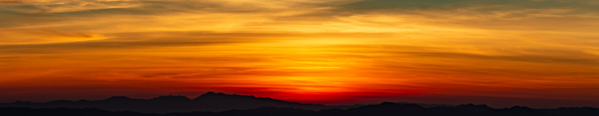 Sunset in Thailand for background