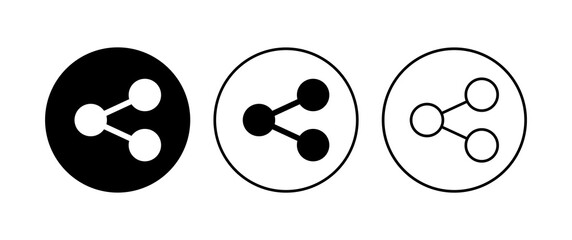 Share icon set. Sharing vector icon