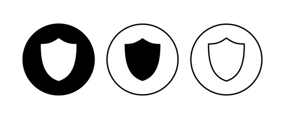 Shield icon set. Protection icon vector. Security vector icon