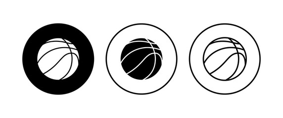 Obraz premium Basketball icon set. Basketball ball icon. Basketball logo vector icon