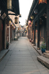 Obraz premium Early morning landscape of Zhouzhuang, an ancient water town in the south of China