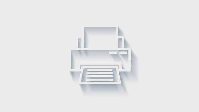 Office icon. Web 3D shadow icon set. Office, great design for any purposes. Motion graphics.
