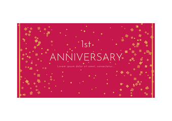 レッドカーペット風で豪華なアニバーサリー用画像