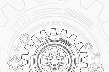digital technology and engineering, digital telecoms concept, Hi-tech,futuristic technology background, vector illustration.	
