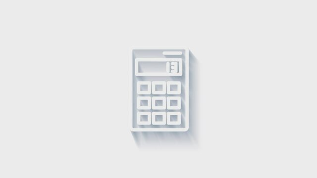 Office icon. Web 3D shadow icon set. Office, great design for any purposes. Motion graphics.