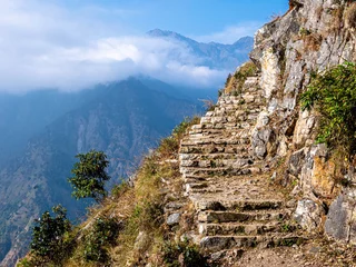 Crédence de cuisine en verre imprimé Manaslu Stairway to Himalaya