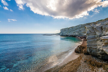 Deliklikoy Bay view in Alacati Town of Turkey