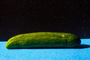 cucumber on a black background