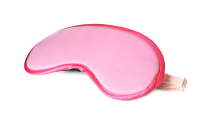 Obraz na płótnie Canvas Pink sleep eye mask isolated on white