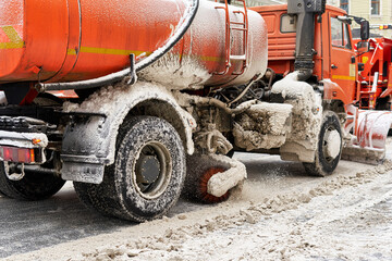 Snow removal on the streets of the most painful European city
