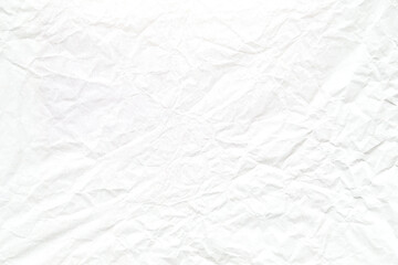 White crumpled kraft background paper texture