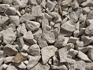 Background from various white stones.