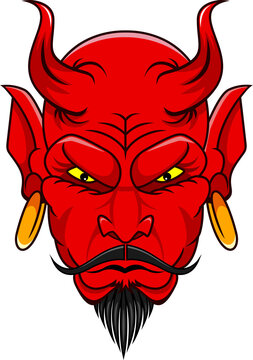 red devil head mascot