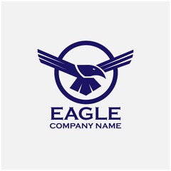 eagle design logo vector. eagle animal bird vector