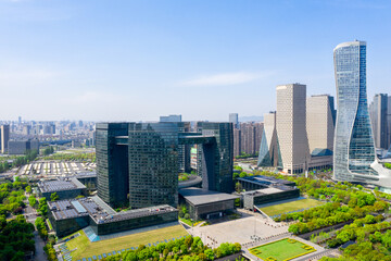 Obraz premium qianjiang new city central business district