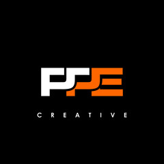 PPE Letter Initial Logo Design Template Vector Illustration