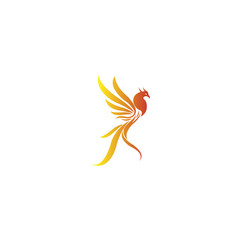 luxury phoenix logo vector. Creative Phoenix bird logo vector design illustration