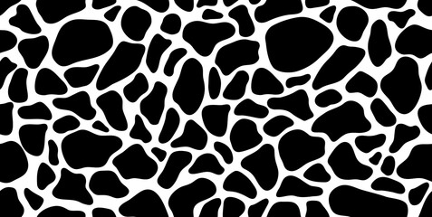 Vector image of a cow pattern. Dalmatian texture for textile decoration and design