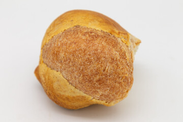 Traditional Columbian Pandebono with a White Background