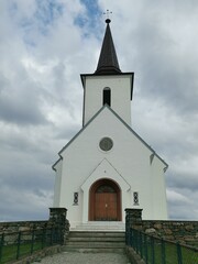 Fototapeta premium Fedje Church West Coast Bergen Norway