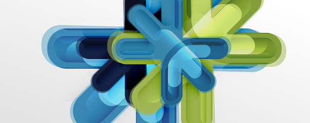 Abstract glossy crosses background for business or technology presentations, internet posters or web brochure covers