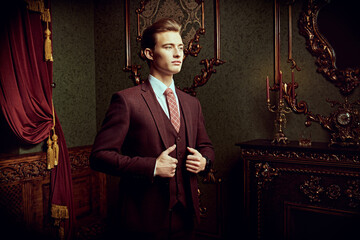 man in a luxury apartments