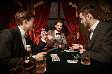 rich men in the casino