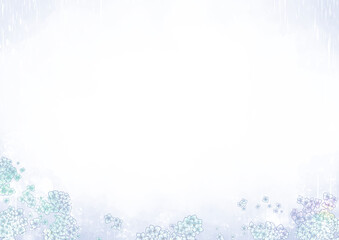 Great rain. Frame background