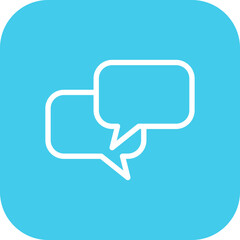 Naklejka premium Chat bubbles icon