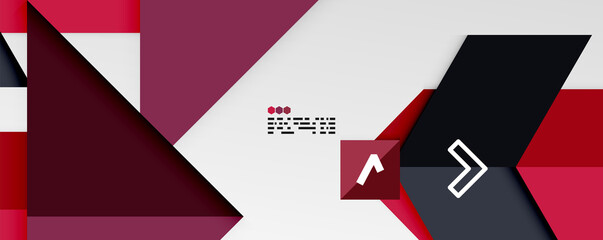 Shiny color triangles and geometric shapes vector abstract background