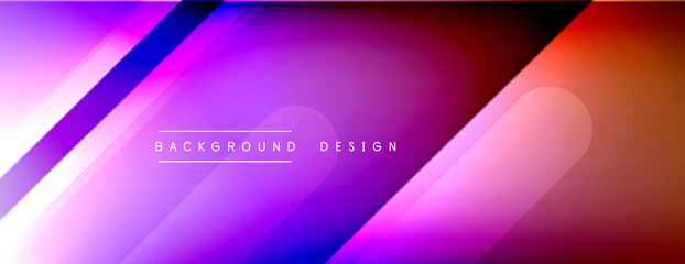 Dynamic lines abstract background. 3D shadow effects and fluid gradients. Modern overlapping forms