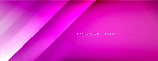 Fototapeta premium Dynamic lines abstract background. 3D shadow effects and fluid gradients. Modern overlapping forms