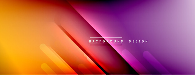 Dynamic lines abstract background. 3D shadow effects and fluid gradients. Modern overlapping forms