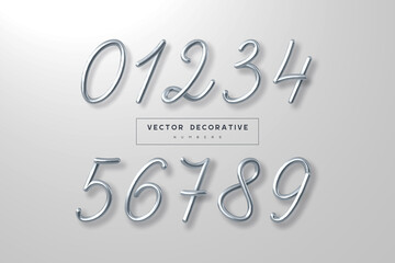 Set of silver metallic numbers.