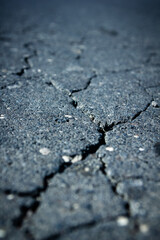 asphalt road, asphalt texture, cracked asphalt texture