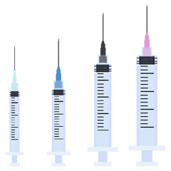 注射器のイラストベクター素材