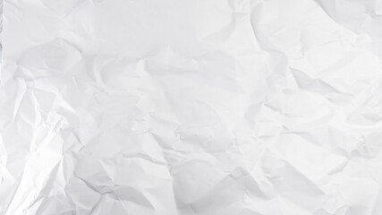 White crumpled paper background