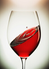 Red wine and drops