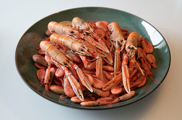 cooked shrimp on a plate
