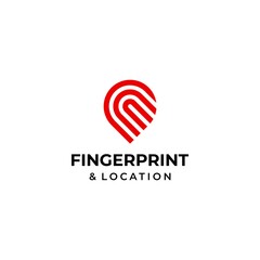 Very modern and sophisticated logo about fingerprint and location.
EPS10, Vector.