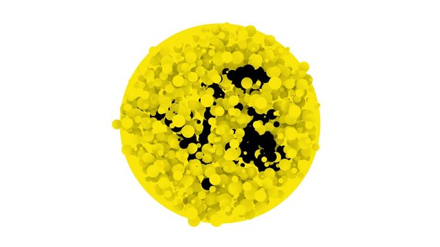 Black Square root of 4 glyph icon isolated on white background. Mathematical expression. 4K Video motion graphic animation