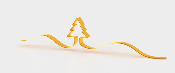 merry christmas card modern 3d minimal