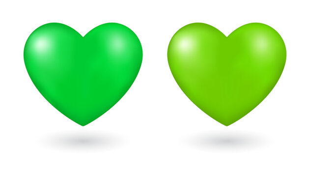 green heart 3d icon
